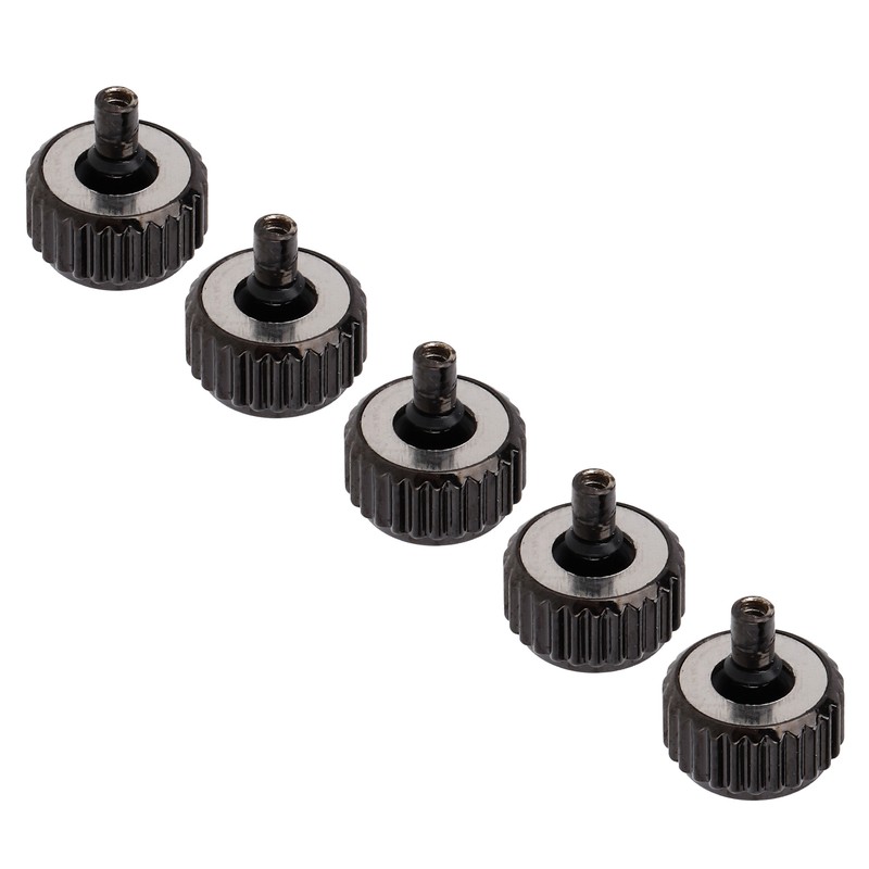 5pcs Watch Crown Steel Watch Head Repairing Parts Replacement Accessories