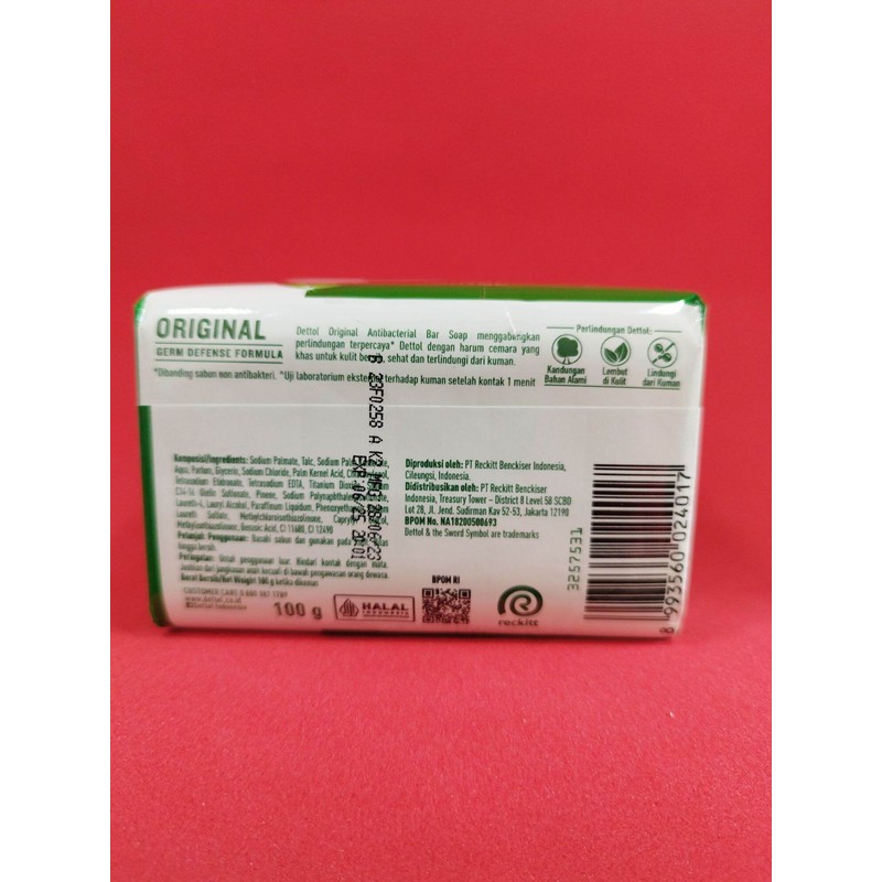 Dettol Soap 100gX4pcs Original Pack(09/27