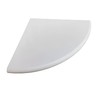 White Marble Corner Shower Shelf for Bathroom, 9'' x 9''