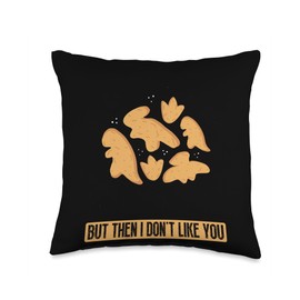 Dino Chicken Nugget Pillow Set Stuffed Animal Lover Set Dino Nuggets Throw Pillow, 16x16, Multicolor