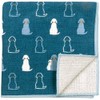 Wataol Semi Wash (Towel Handkerchief), Sitting Dog, Gray