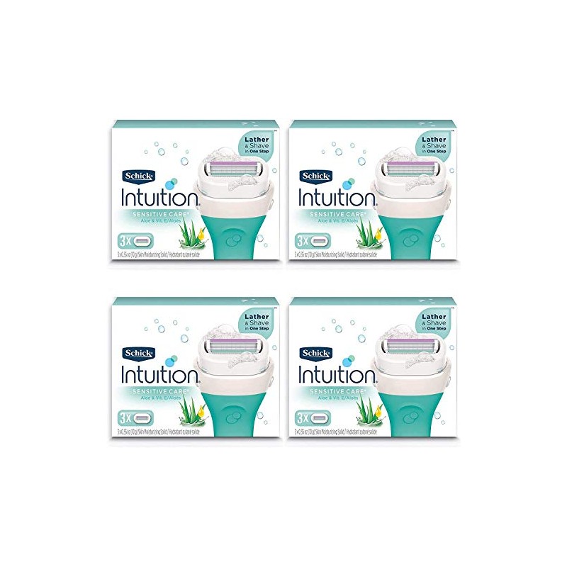 NEW Schick Intuition Sensitive Care Moisturizing Razor Blade Refills for