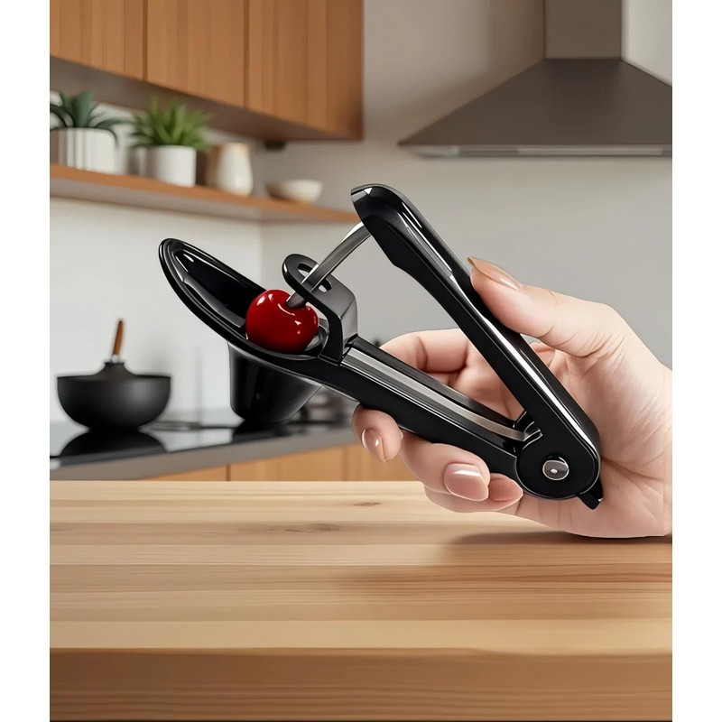Cherry Pitter, Heavy-Duty Stainless Steel Cherry Olive Pitter Tool, Easy