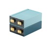 Spacious Desk Drawers, Stackable Desktop Organizer, Plastic Storage Box for