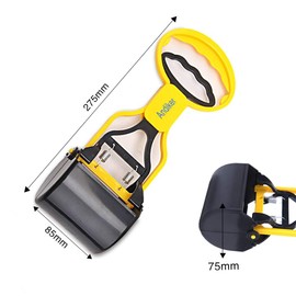 Andiker Pooper Scooper für Haustiere, Tragbare Haustierabfallschaufel, Hundekotschaufel, Haustierabfall-Klemme Scooper, Hohe elastische Feder (Purple)