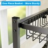 SNSLXH [2-Tier 4 Baskets Over The Sink Dish Drying Rack,