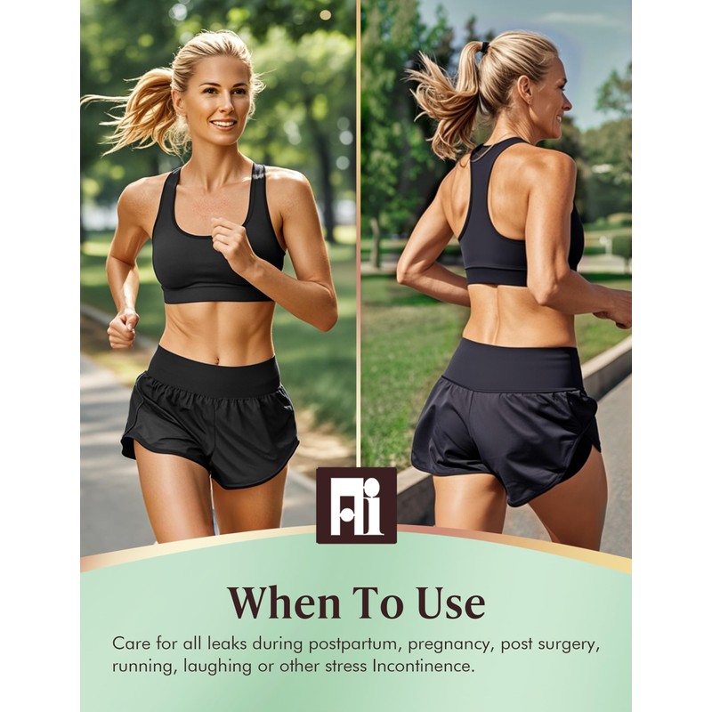 AIRCUTE Washable Women Urine Incontinence Underwear Leak Proof Panties for
