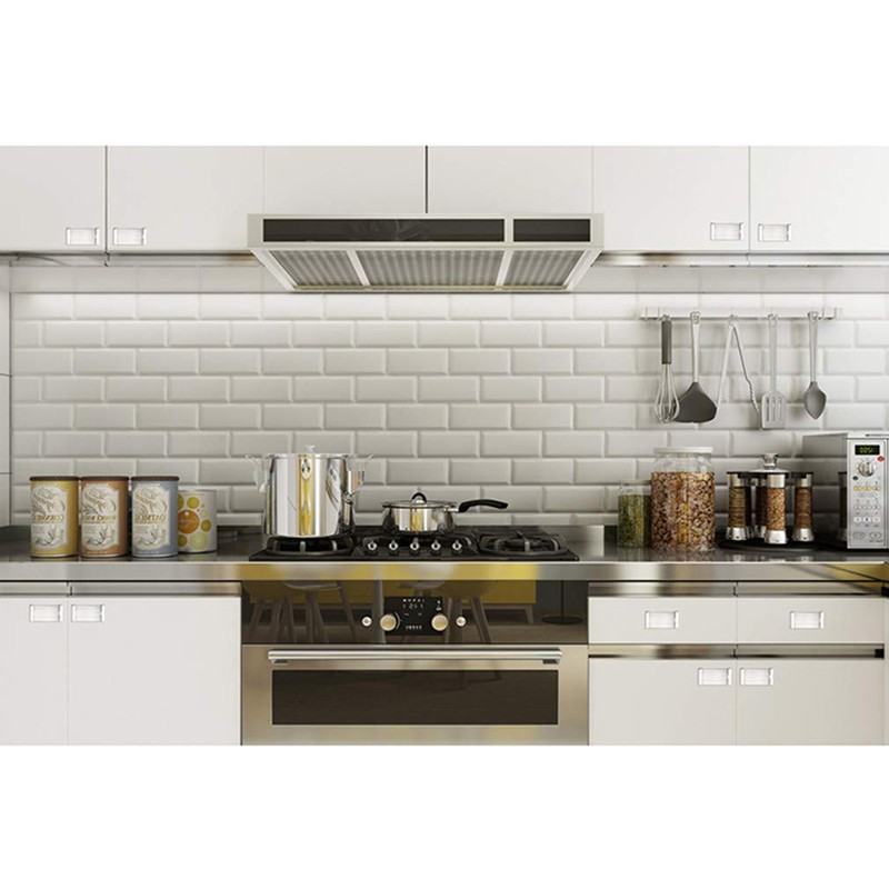 5 Pack - Brushed Nickel Recessed Sliding Door Handle Covered