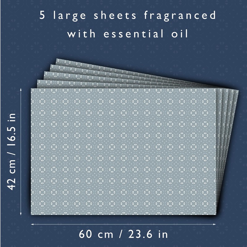 The Master Herbalist Fragrant Scented Drawer Liners in a GEOMETRIC