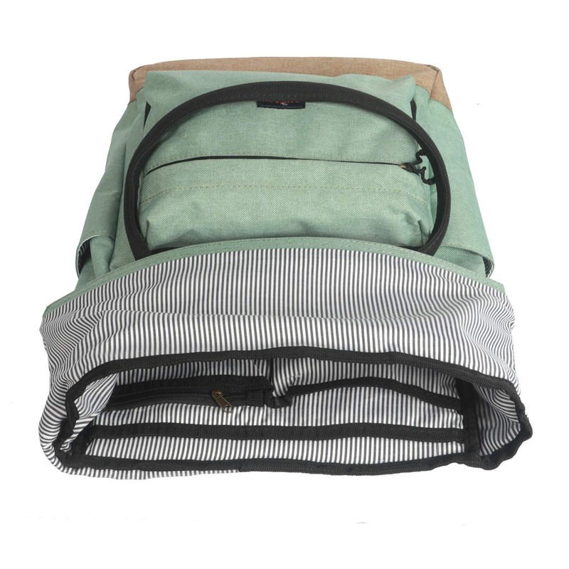 TOURBON Nylon Roll-Top Clip-On Market Shopper Bicycle Bag Backpack Shoulder