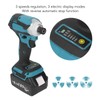 18V Cordless Electric Screwdriver Impact Wrench Brushless Speed Power Screw