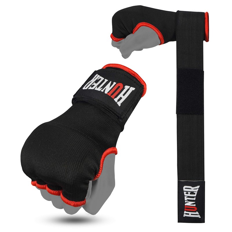 HUNTER Gel Padded Inner Gloves with Hand Wraps for Boxing(Set