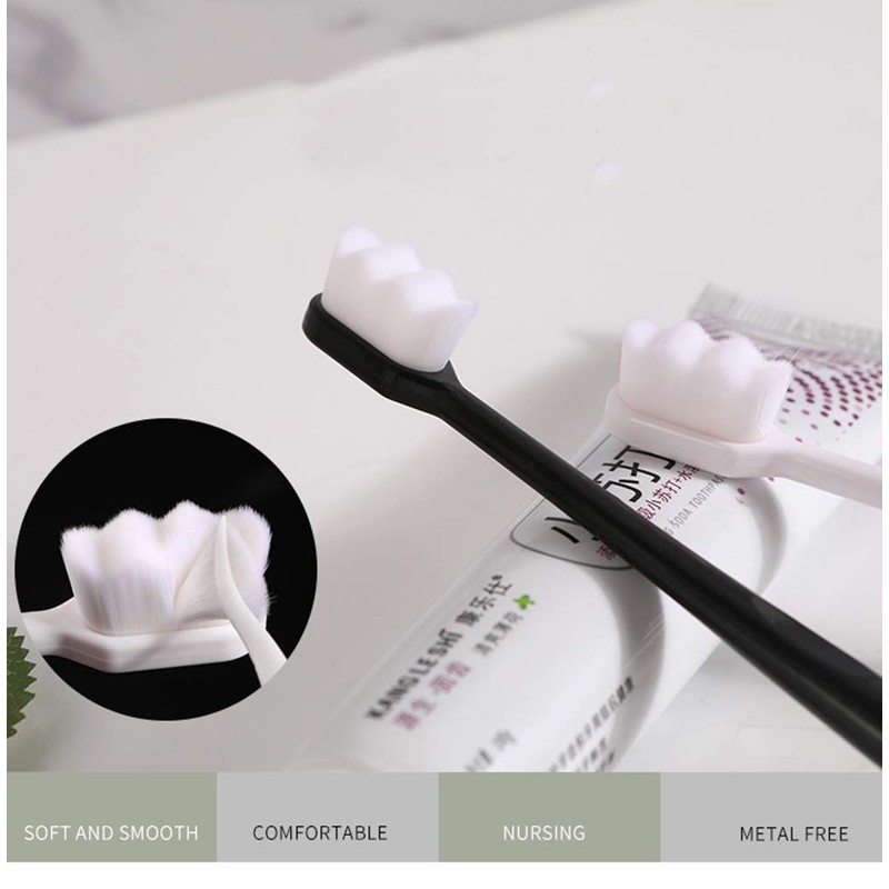 hongjin Extra Soft Toothbrush, Ultra Soft-bristled Adult Toothbrush Micro Nano