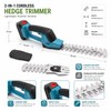 2-in-1 Cordless Hedge Trimmer and Grass Shear – 21V Handheld