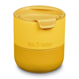 Klean Kanteen RiseLowball 1010170 with Flip Lid in Old Gold, 237 ml, Stainless Steel, Leak-Proof