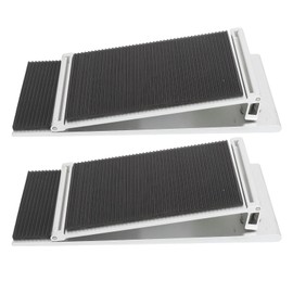 1 Pair Threshold Ramp, Wheelchair Entry Ramp, Aluminum Alloy Wheelchair Ramp, Adjustable Mobility Access Threshold Ramp for Home Bathroom
