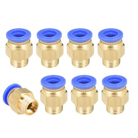 TA-VIGOR 10mm Pneumatic Push to Connect Fittings, G1/4 Male Thread Quick Connect Straight Coupler, Air Line Push Fit Connectors for Pneumatic Systems and Air Compressors, 10Pcs