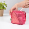Square Pouch Mesh Collection Marks MSH-PO07, light pink