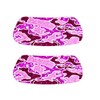 Glitter Pink Camo Face Stickers - 8 Classic Shaped Stickers