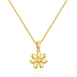 Philip Jones Gold Plated Daisy Necklace