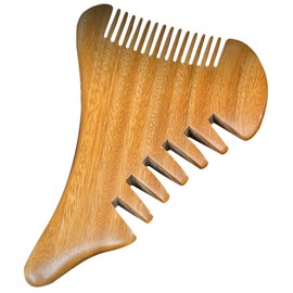 SAFIGLE Wooden Scalp Massage Comb Lightweight Hair Detangler Comb for All Hair Types Design Reduces Breakage Portable and Stylish for Daily Use