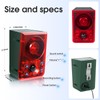 OUDAER Solar Outdoor Motion Sensor Alarm - Dog Barking &