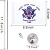 WXTWK American flag table flag (Coast guard flag)