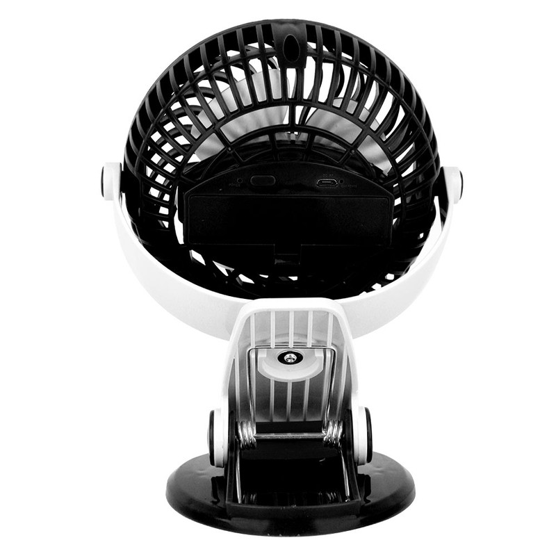 Portable Mini USB Table Fan Rechargable Battery Clip On Desk