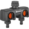 Gardena (08195-80 Two Way Garden Hose Splitter Garden Hose Valve