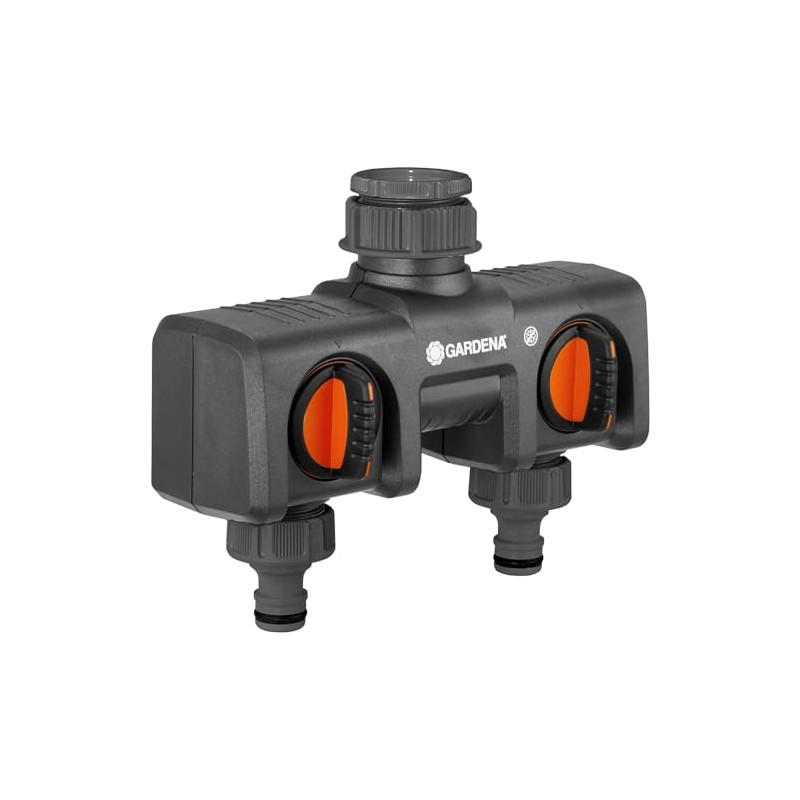 Gardena (08195-80 Two Way Garden Hose Splitter Garden Hose Valve
