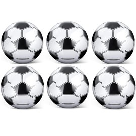 6 PCS Inflatable Football, Beach Ball, blow Up football, Beach Football Pool Inflatables for Kids Inflatable Beach Ball Blow Up Beach Ball for Summer Beach Swimming Pool Sports Game Party Supplies