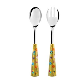 Pylones, Gold Floral Banquet Garden Serving Cutlery Set
