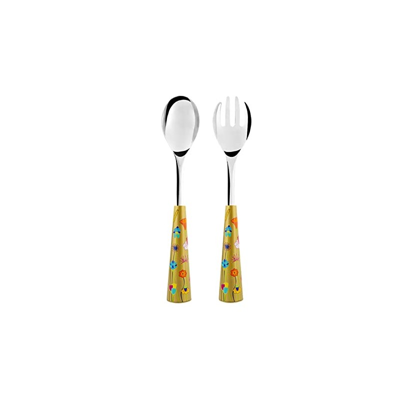 Pylones, Gold Floral Banquet Garden Serving Cutlery Set