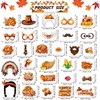 30 pcs Happy Thanksgiving Photo Booth Props, Funny Big Thanksgiving
