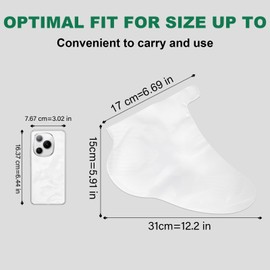 300PCS Disposable Foot Covers for Feet Moisturizer Socks - Plastic Foot Covers Extra Large Size for Pedicure, Moisturizing & Paraffin Wax Treatments, Spa Socks Designed for Foot Care