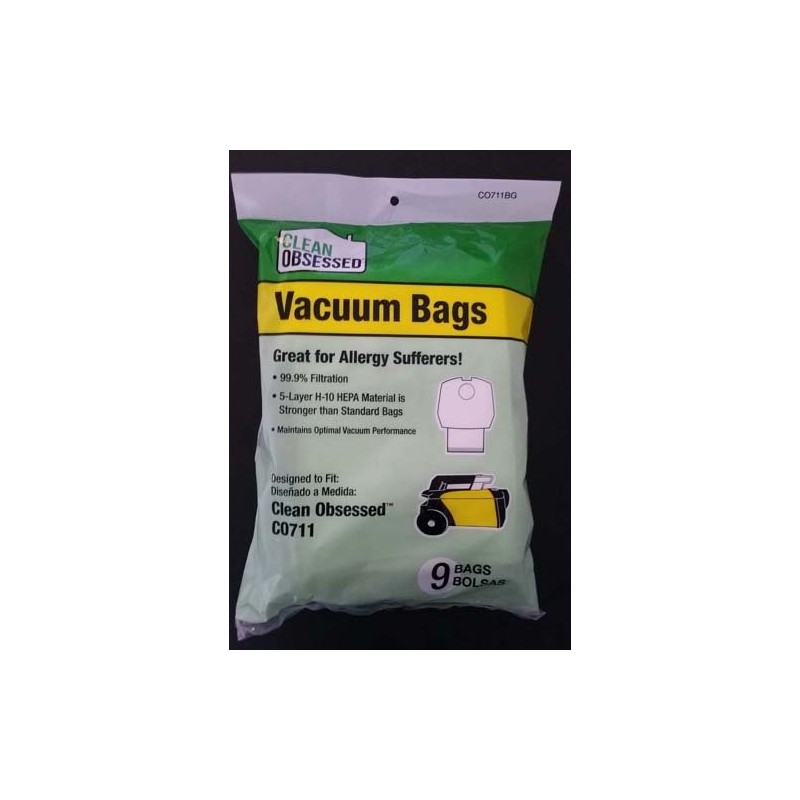Clean Obsessed CO711 Canister HEPA Vacuum Bags