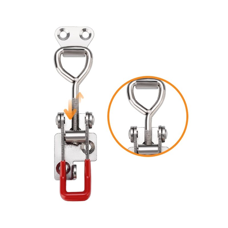 E-TING 2 Pack 4003 Adjustable Toggle Latch Clamp Smoker Latch