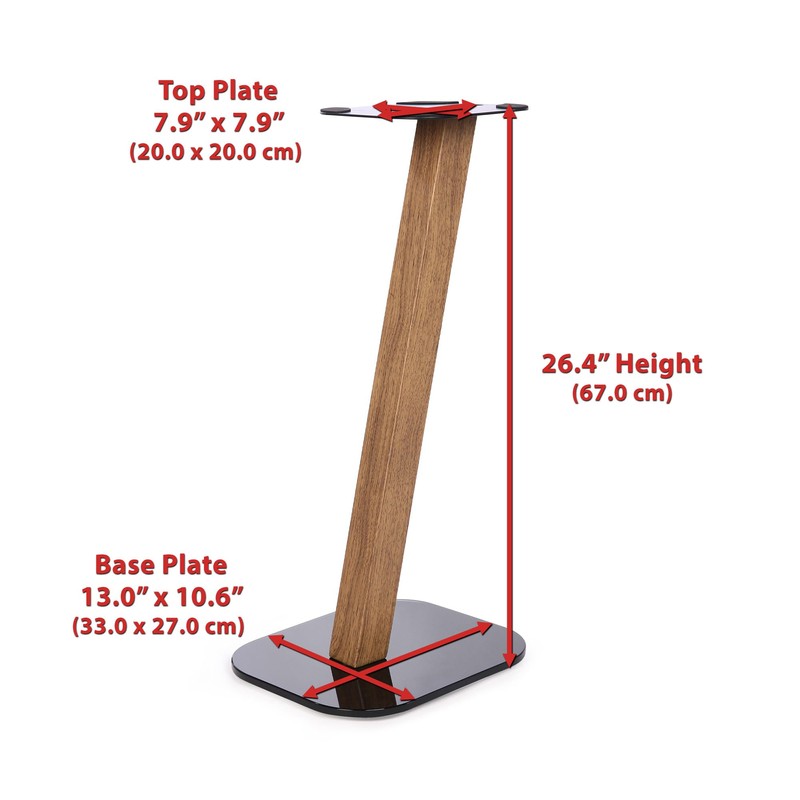 EXIMUS One Pair Fixed Height Universal Speaker Floor Stands -