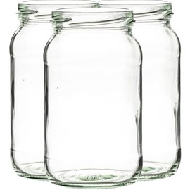 1lbJam Jars | 1lb preserve Jars | Including Gold Twist Off Caps | Glass Jars | Preserve & Chutney Jars | J&B (24)