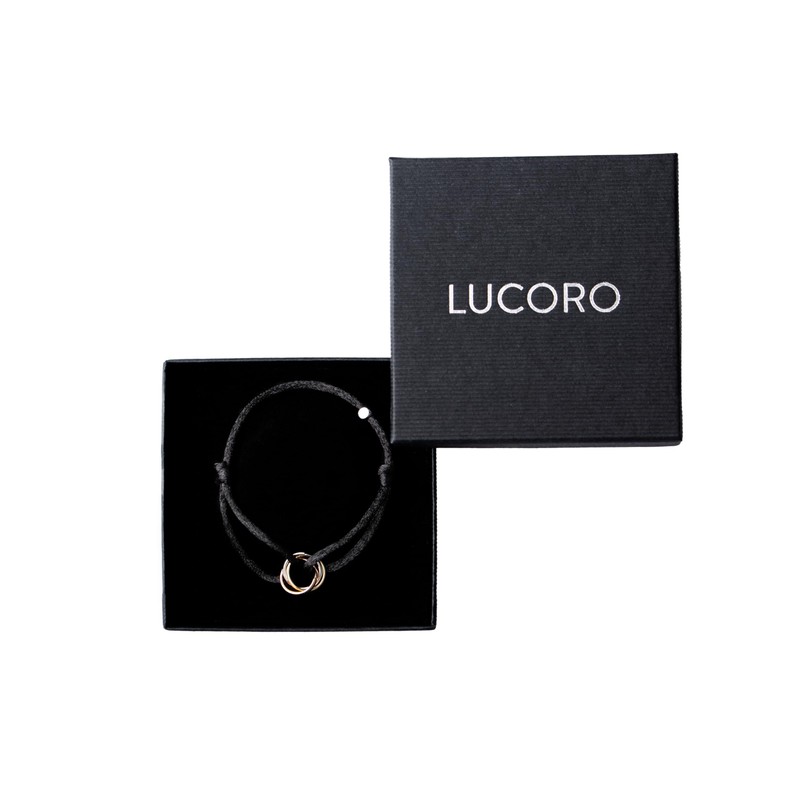Lucoro - Elegant Fabric Bracelet with 925 Silver Pendant -