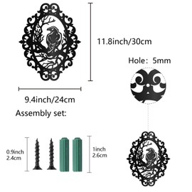 CREATCABIN Raven Metal Wall Decor Crow Wall Art Decor Black Bird Sculpture Metal Hanging Decor Rustic Wall Sign Hollow Out Ornament for Living Room Home Office Garden Kitchen Hotel Balcony 12x9.4Inch