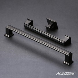 Alzassbg 10 Pack Oil Rubbed Bronze Cabinet Pulls, 3-3/4 Inch(96mm) Hole Center Cabinet Handles Kitchen Pulls for Cabinets and Drawer AL3071ORB