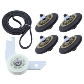 ApplianPar 134715900 Dryer Drum Support Wheel and 134793500 Idler Pulley and 137315300 Dryer Belt for Frigidaire Electrolux 5304523155, PS12746506, 134719300, 134793511, 1482960, 4960127
