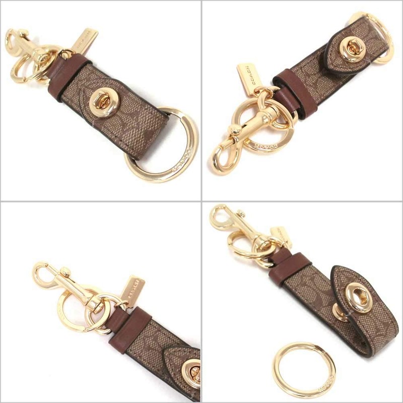 Coach F49314 GDKHA Key Holder COACH Outlet Signature Trigger Snap
