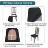 SearchI Seat Covers for Dining Chairs, 4 Pack Stretchable Removable