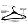 FenixDepot Set of 20 Triangular Durable Adult Plastic Hangers -