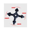 4-Way Chuck Key,2 PCS 4 in 1 Drills Chuck Key