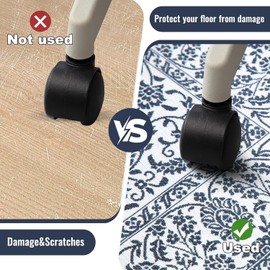 Office Chairs Mat for Hardwood Floor,36“x48” Computer Chair Mat with Lock Edge Design,No Curling Floors Protectors for Chairs with Anti-Slip Backing,Machine Washable Desk Chair Mats for Rolling Chair
