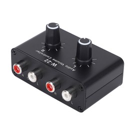3.5mm Stereo Volume Controller, Inline Audio Volume Control Attenuator, Left and Right Channel Balance Adjustment, Mini Attenuator Knob, Plug and Play