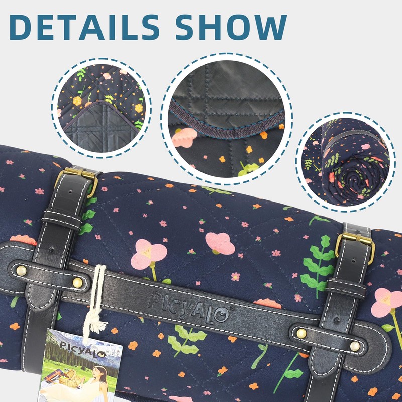 Waterproof Picnic Blankets Thick Outdoor Picnic Mat Portable Foldable Picnic